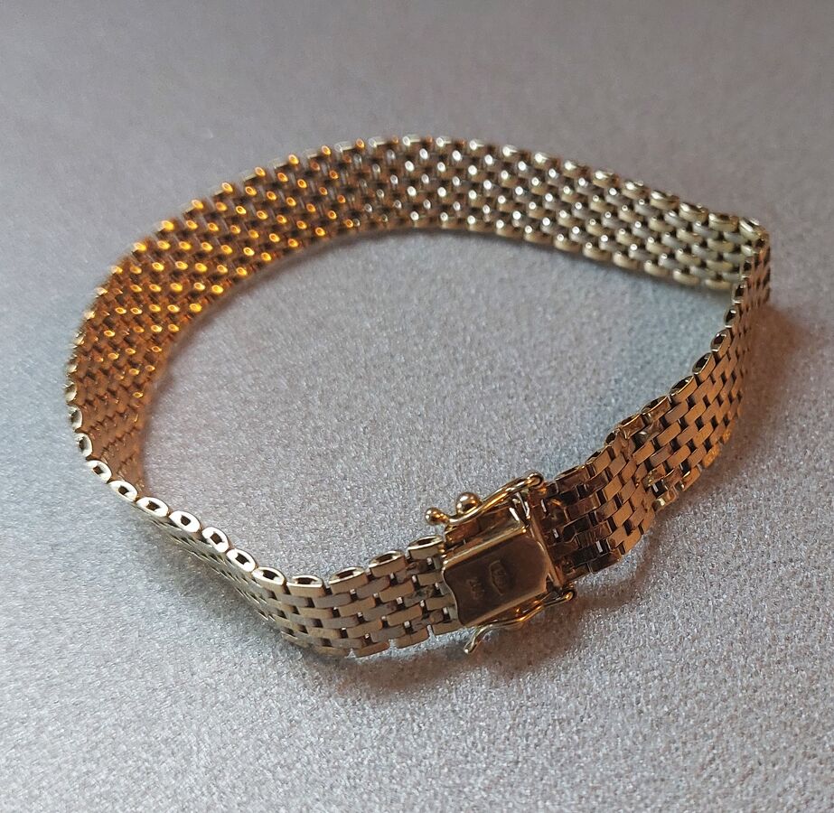 Schitterende 14K Geel Gouden Armband met Schakel 1.3 mm. (model 4T