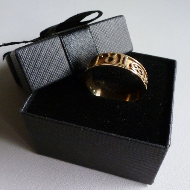 Gouden astrologie ring