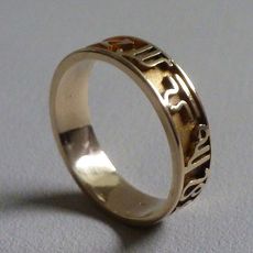 Gouden astrologie ring